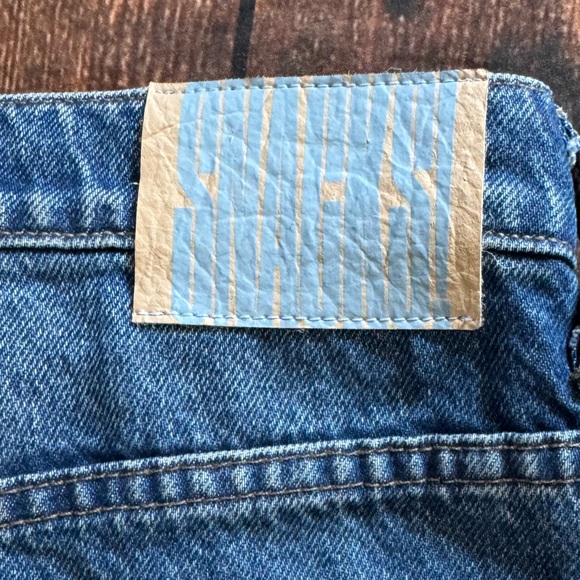 NWT MOTHER Snacks The Lunch Line Sneak Fray Jean in Yummy 34 - Picture 6 of 11